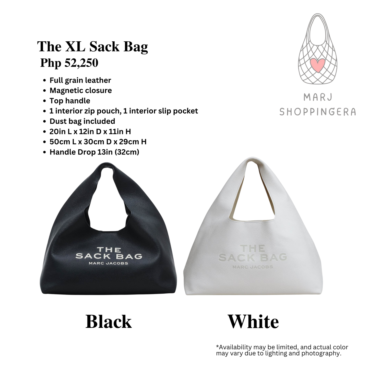 Marc Jacobs XL Sack Bag