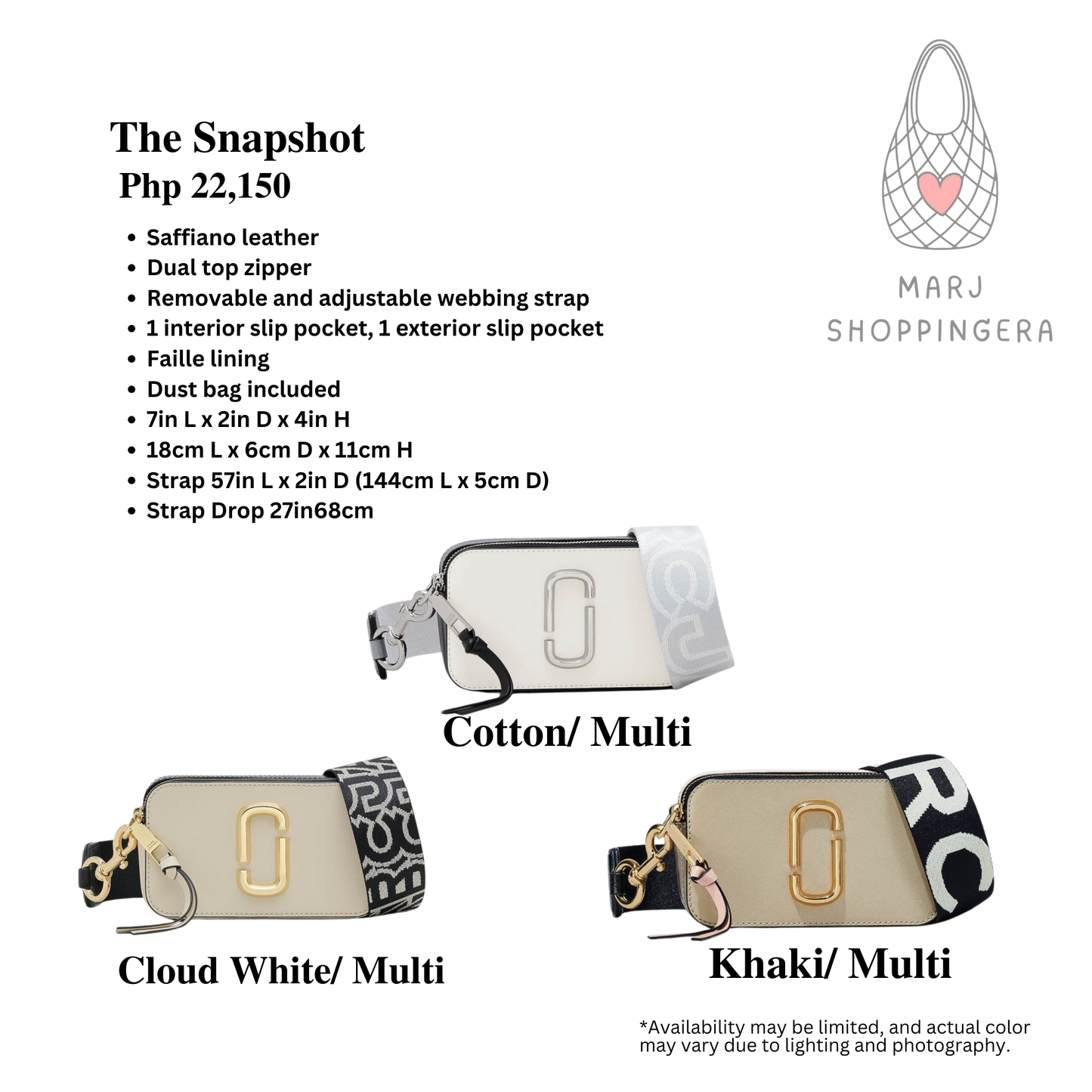 Marc Jacobs Snapshot Bag