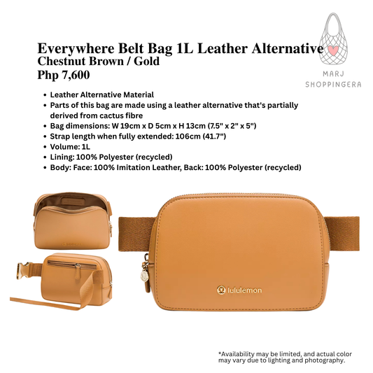 Lululemon Everywhere Belt Bag 1L Leather Alternative
