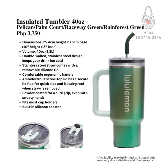 Lululemon Insulated Tumbler 40oz