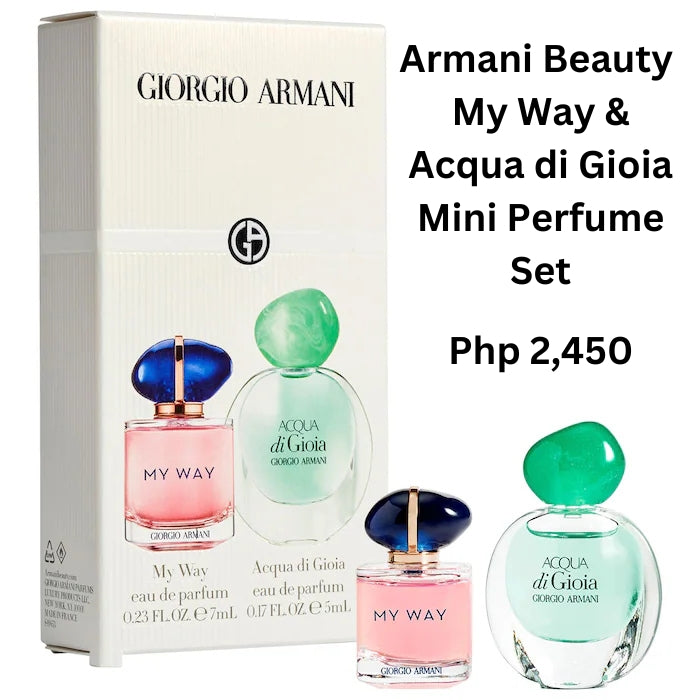 Armani Beauty My Way & Acqua di Gioia Mini Perfume Set