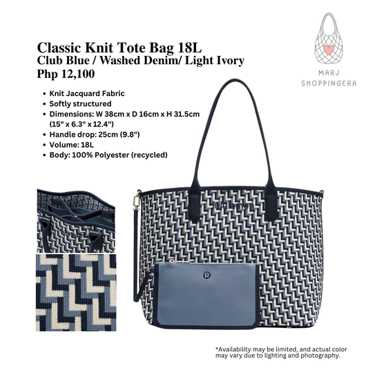 Lululemon Classic Knit Tote Bag 18L