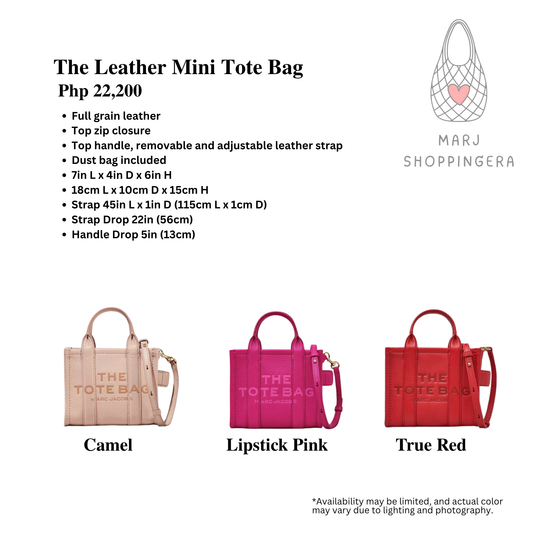 Marc Jacobs Leather Mini Tote Bag