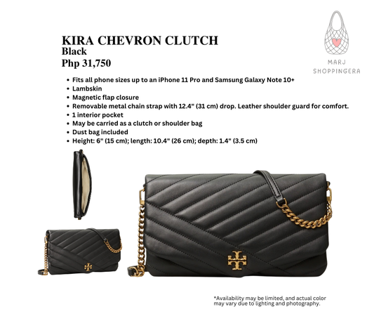 Tory Burch Kira Chevron Clutch