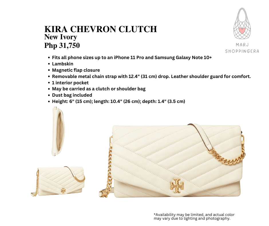 Tory Burch Kira Chevron Clutch