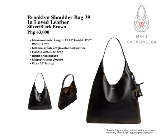 Coach Brooklyn Shoulder Bag In Loved Leather
