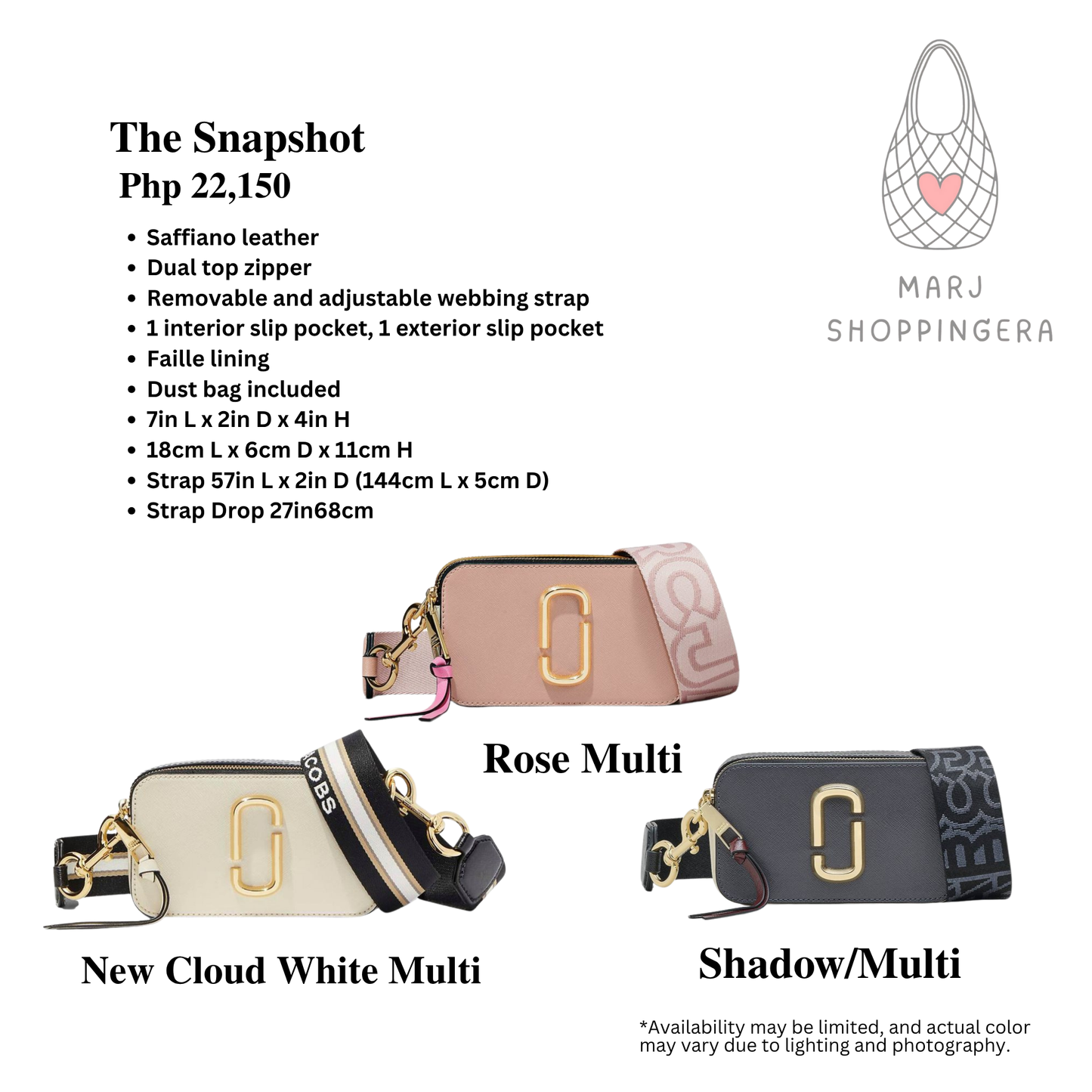 Marc Jacobs Snapshot Bag