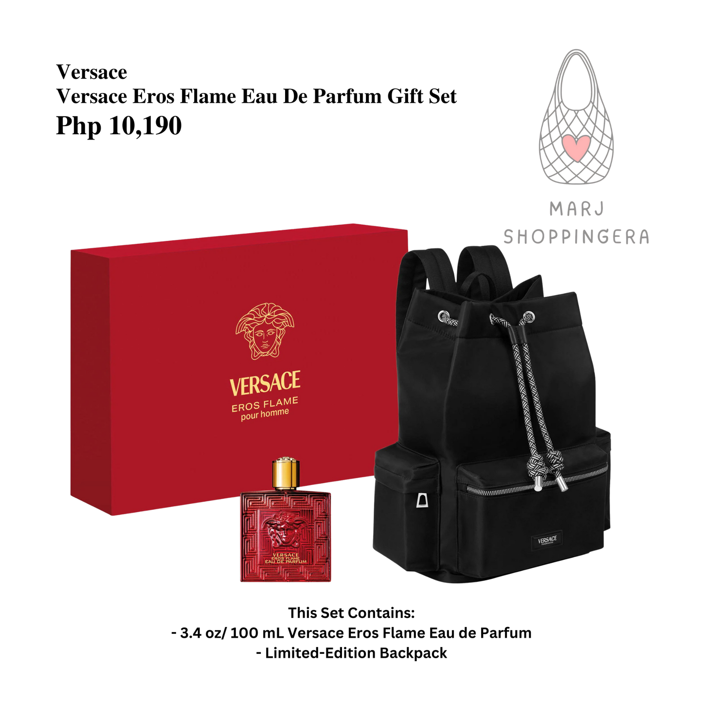 Versace Eros Flame Eau De Parfum Gift Set