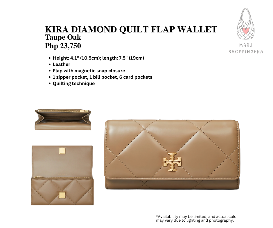 Tory Burch Kira Diamond Quilt Flap Wallet