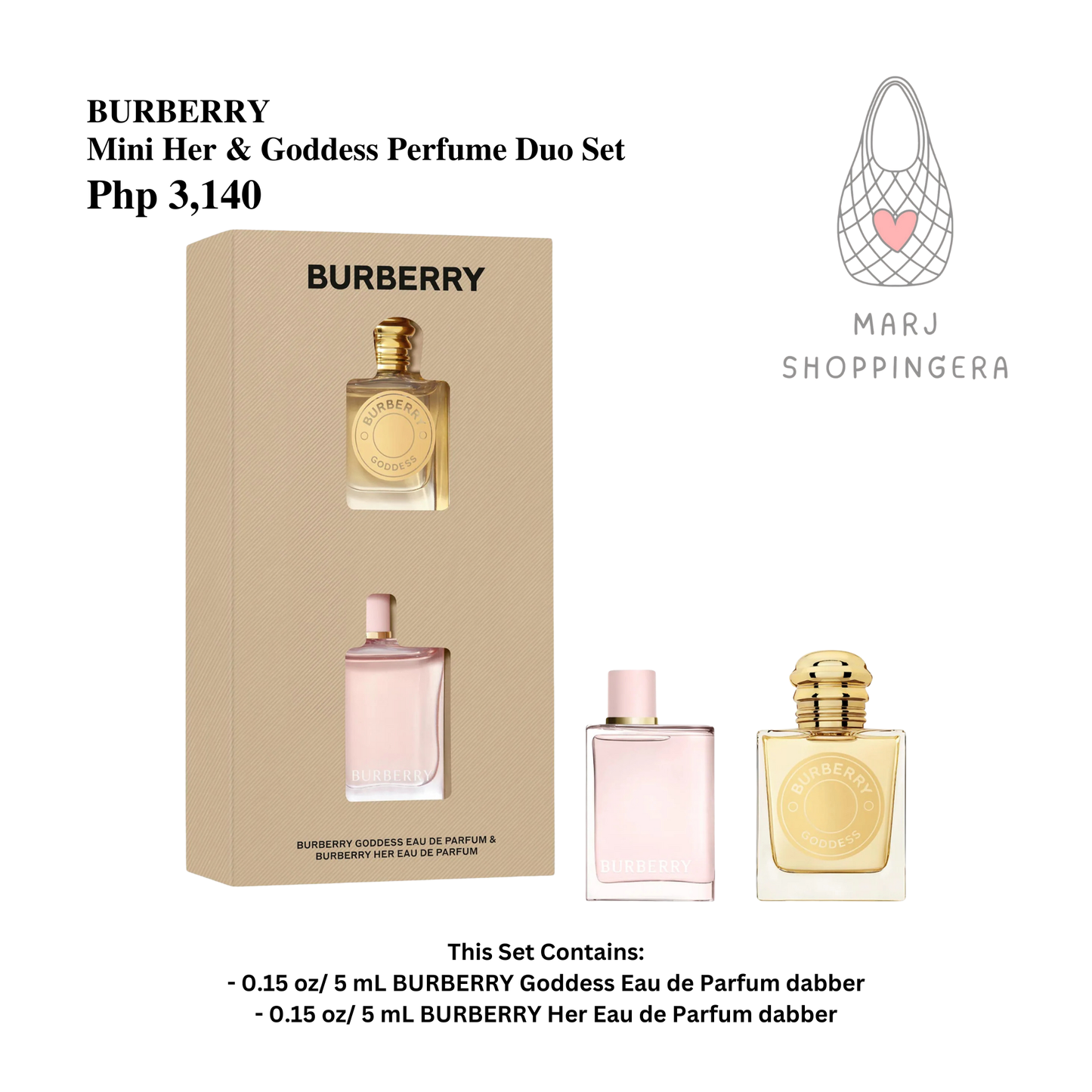 Burberry Mini Her & Goddess Perfume Duo Set