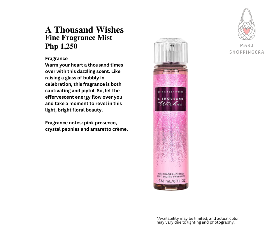 Bath & Body Works Fine Fragrance Mist
