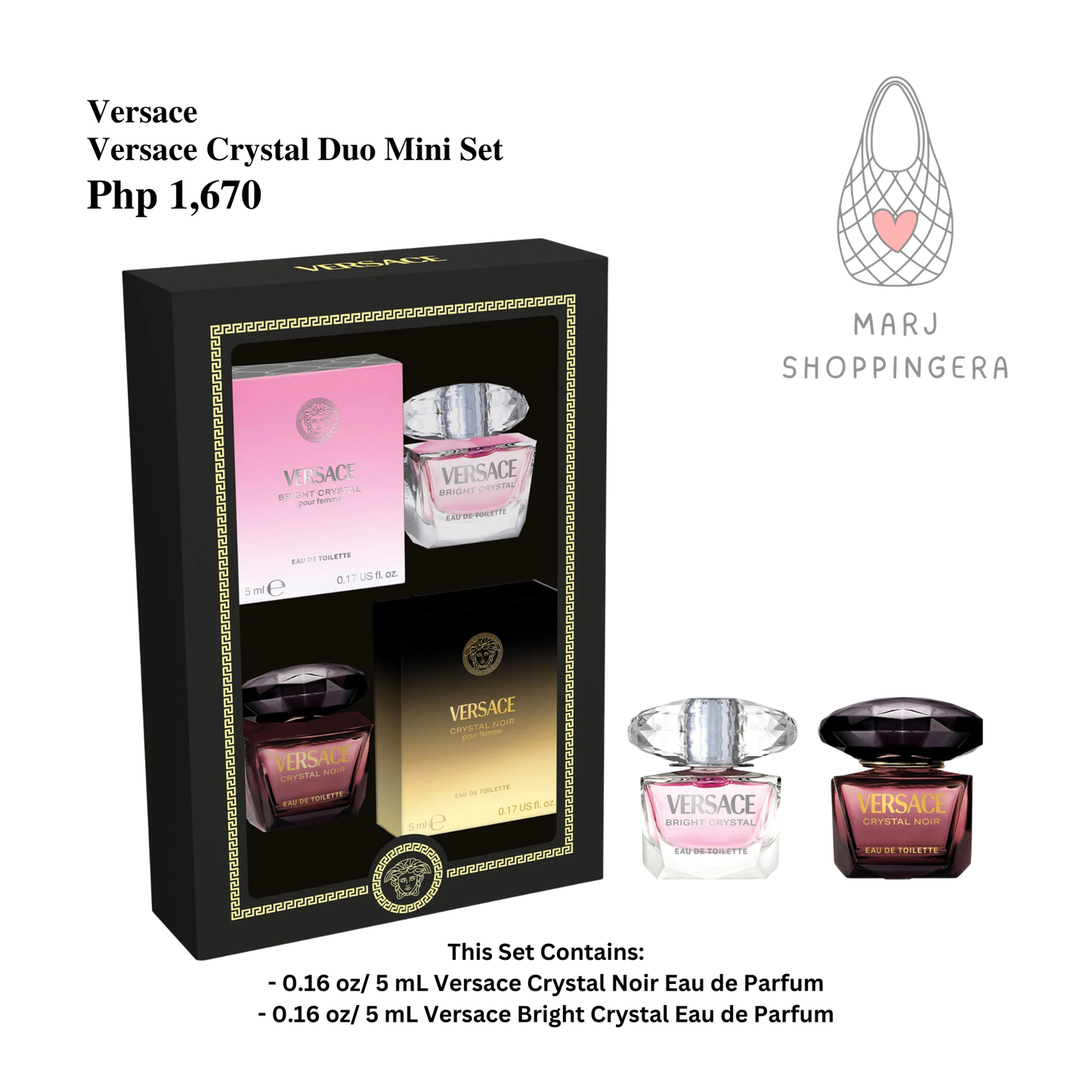 Versace Crystal  Duo Mini Set