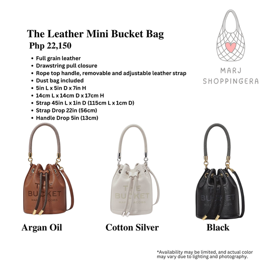 Marc Jacobs Leather Mini Bucket Bag
