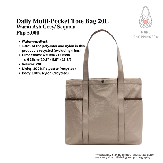Lululemon Daily Multi-Pocket Tote Bag 20L