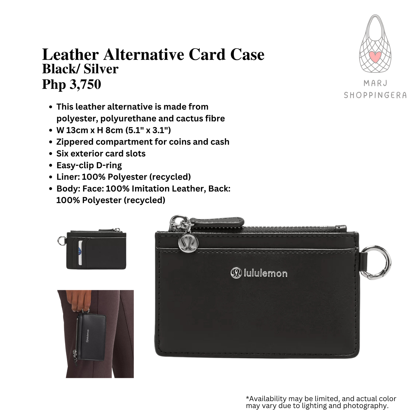 Lululemon Leather Alternative Card Case