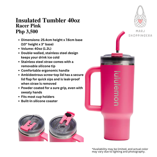 Lululemon Insulated Tumbler 40oz