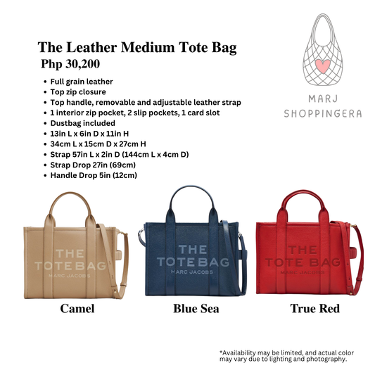 Marc Jacobs Leather Medium Tote Bag