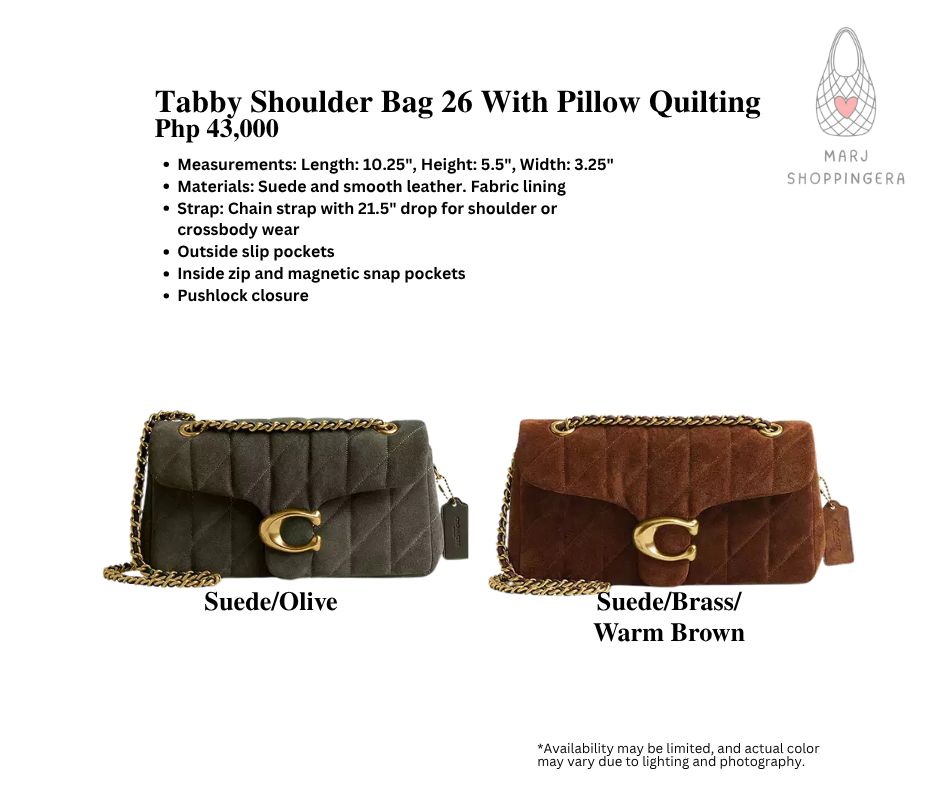 Coach Tabby Shoulder Bag 26 With Pillow Quilting