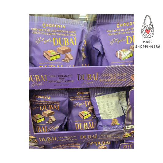 Chocovia Dubai Style Milk Chocolate with Pistachio & Kadaif