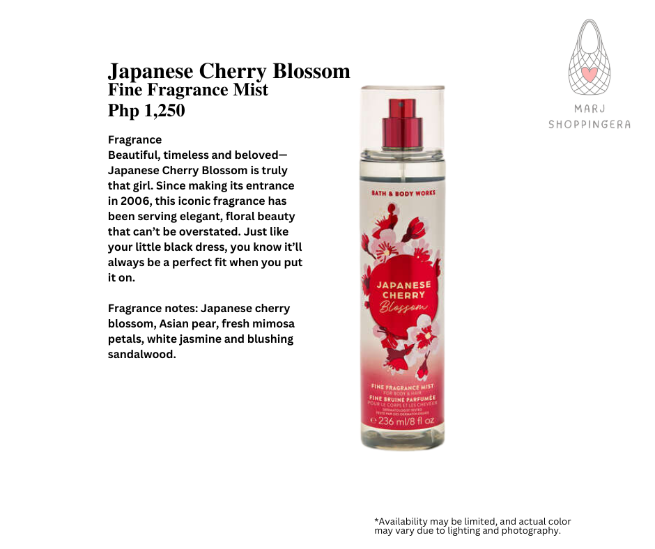 Bath & Body Works Fine Fragrance Mist
