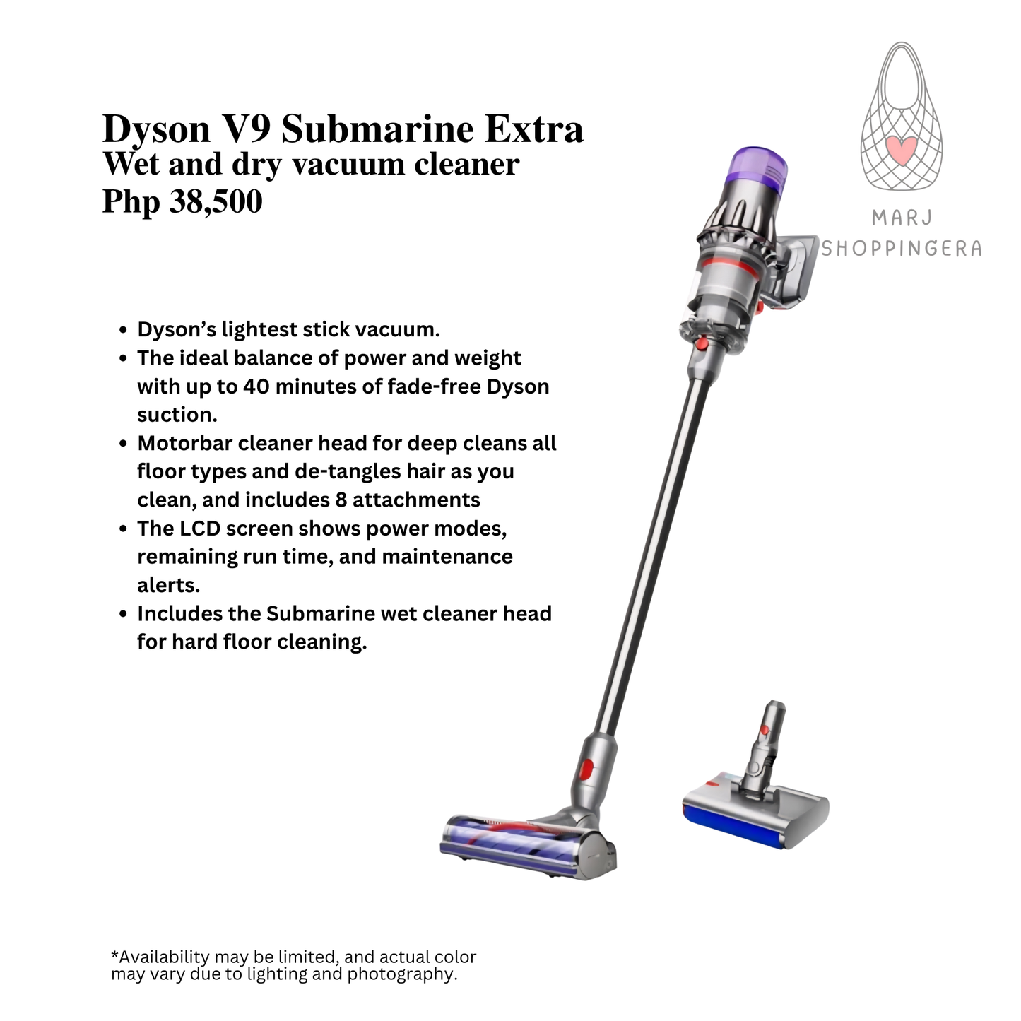 Dyson V9 Submarine Extra Wet and dry vacuum cleaner